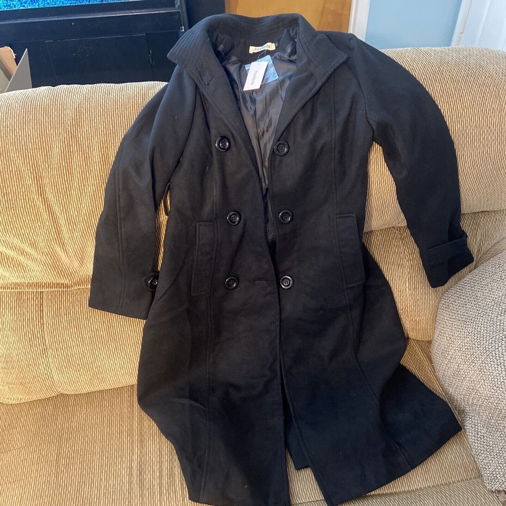 Foremode Coat L Large black womens